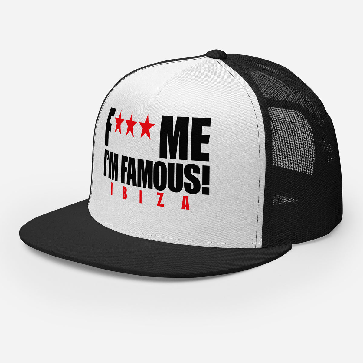 David Guetta F Me I'm Famous Ibiza Classic Logo Snapback Cap Black/White