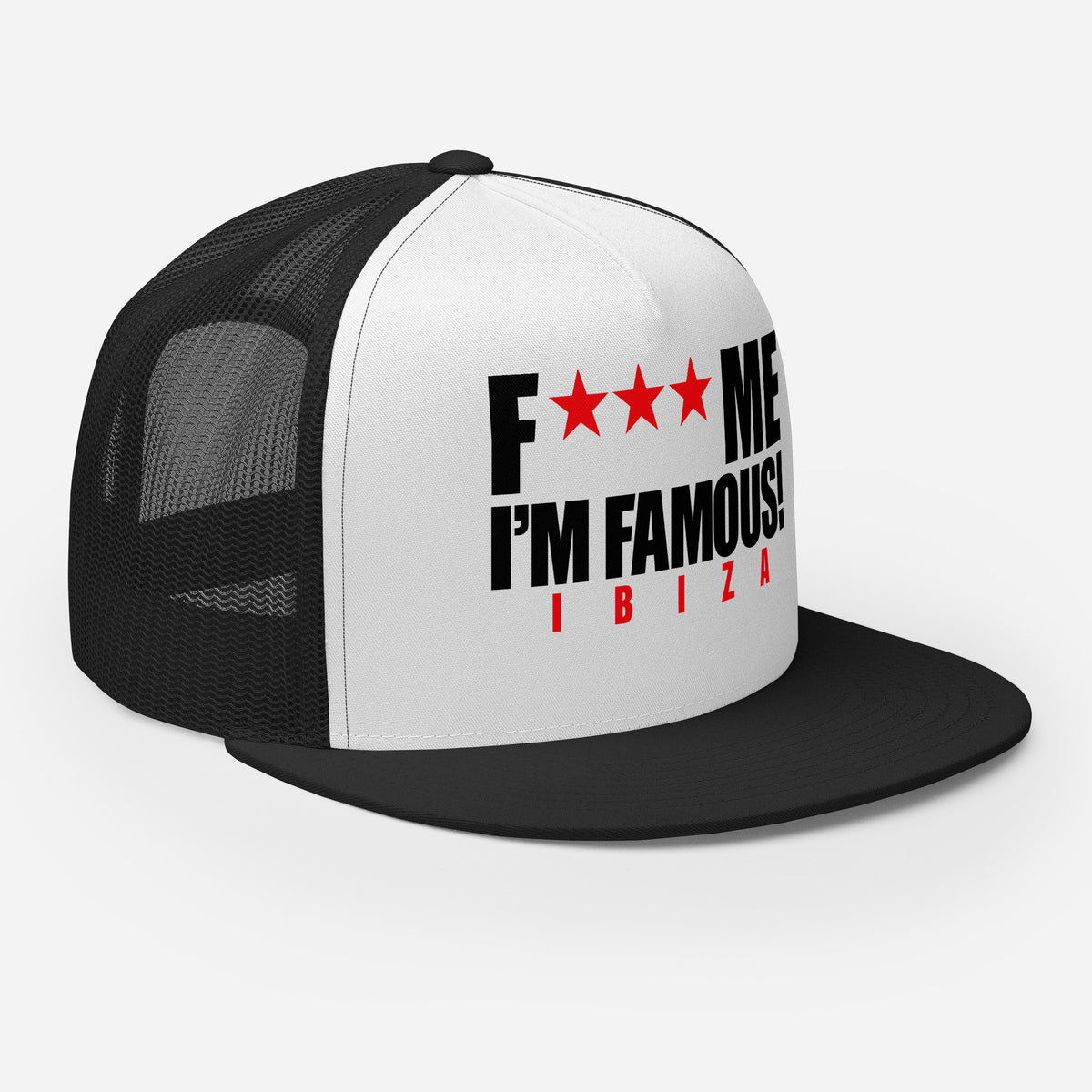 David Guetta F Me I'm Famous Ibiza Classic Logo Snapback Cap Black/White