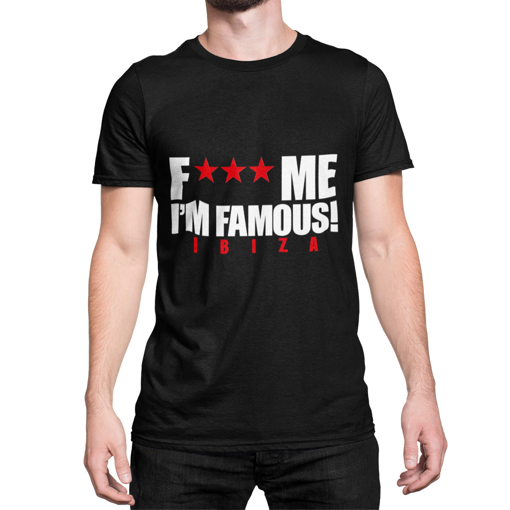 David Guetta F Me I'm Famous Ibiza Classic Logo Men's T-shirt NEW