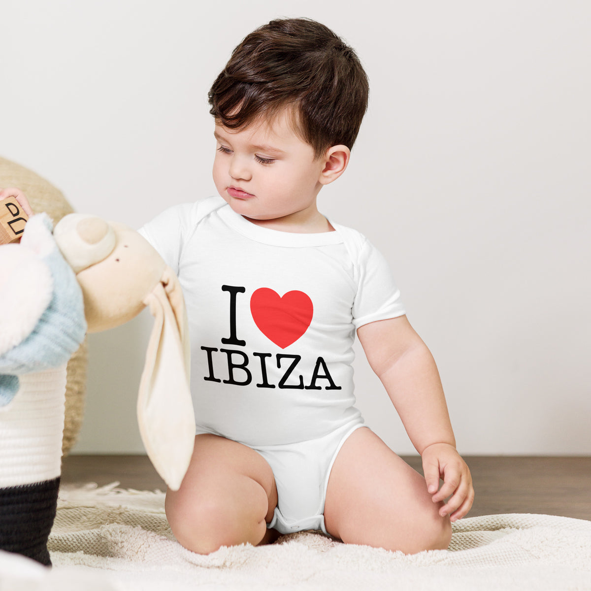 I Love Ibiza Babygrow White