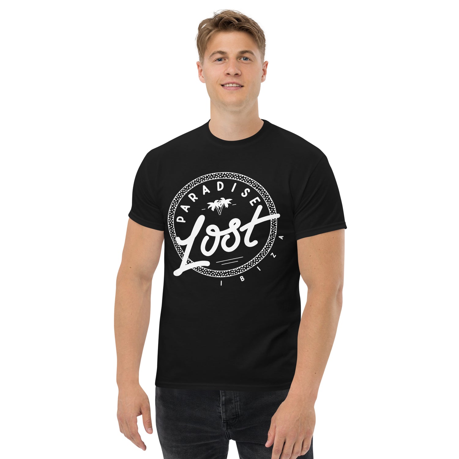 Paradise Lost Ibiza Black Men's T-shirt with Logo