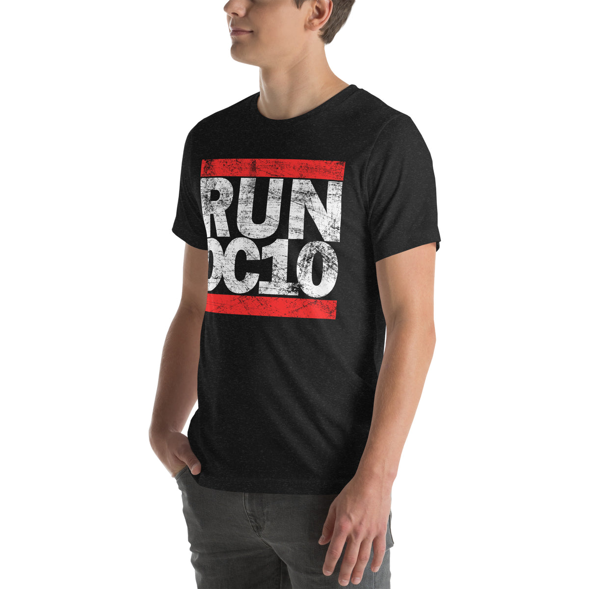 Run DC10 Men's Black T-shirt