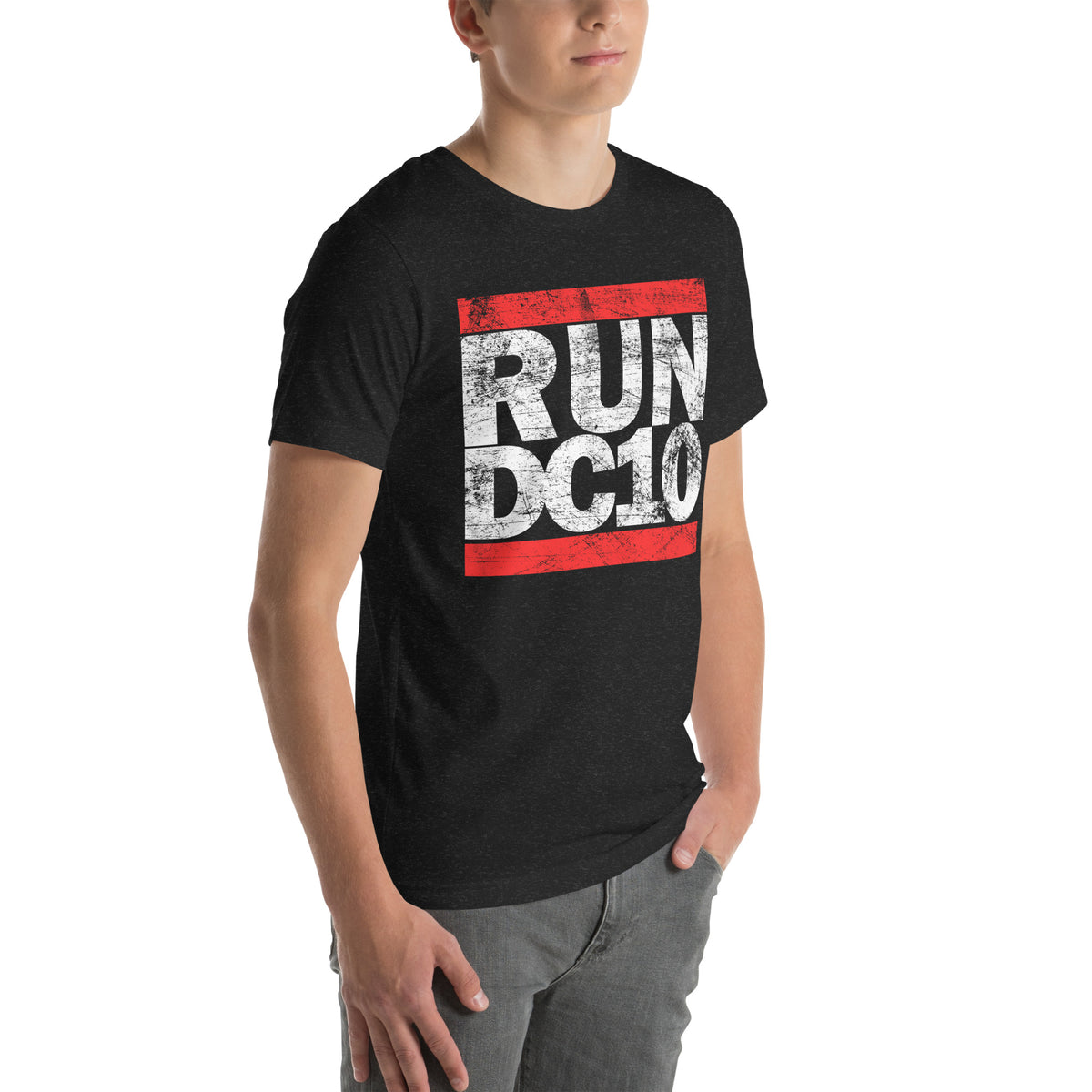 Run DC10 Men's Black T-shirt
