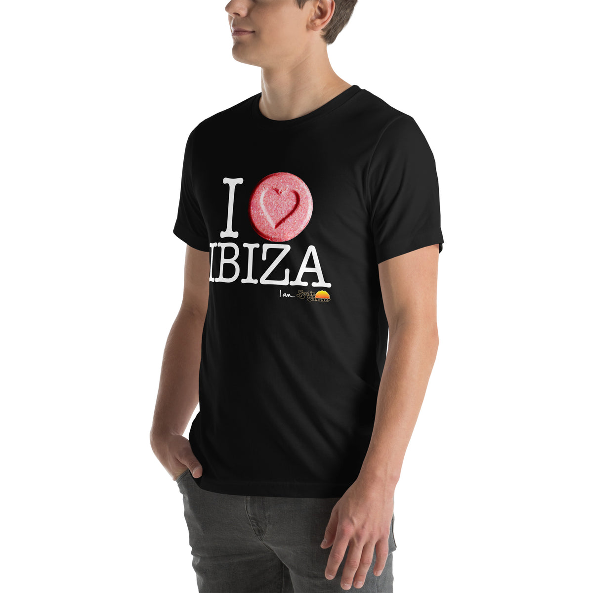I Love Ibiza Men's T-shirt black