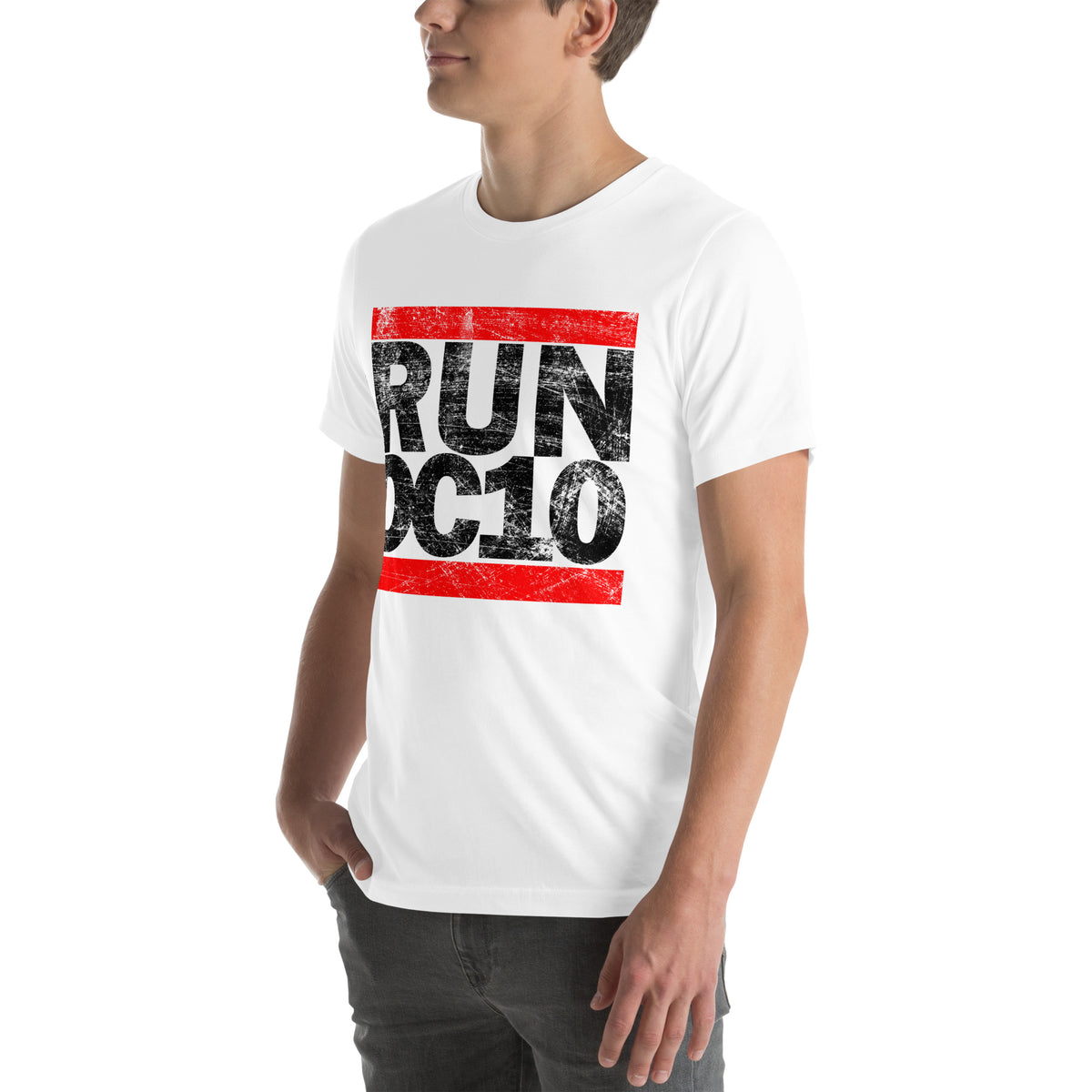 Run DC10 Men's White T-shirt