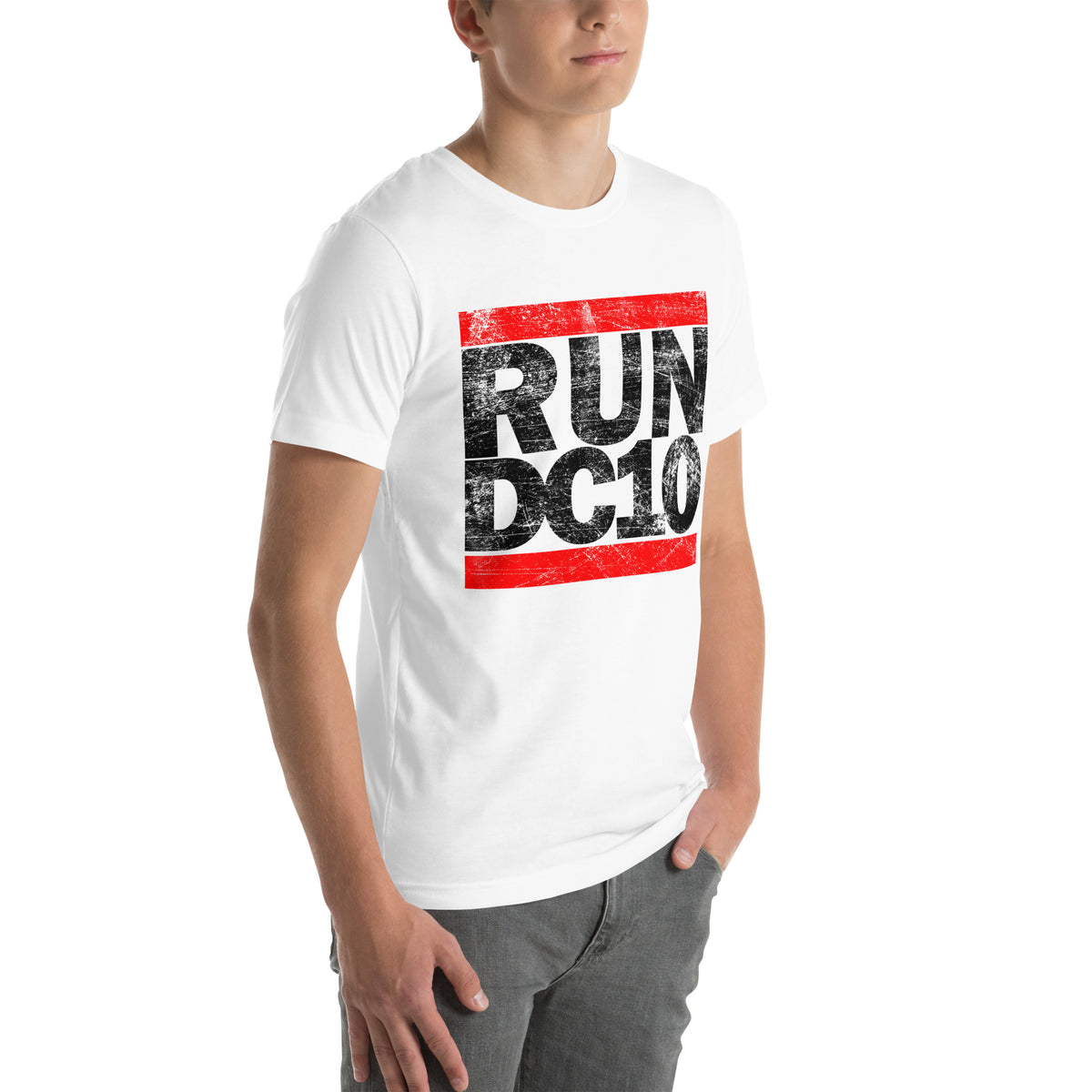 Run DC10 Men's White T-shirt