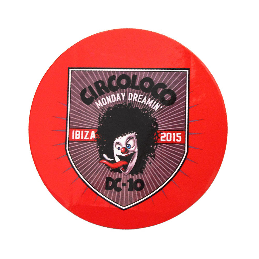 Circo Loco Ibiza Monday Dreamin' 2015 Clown Logo-Aufkleber