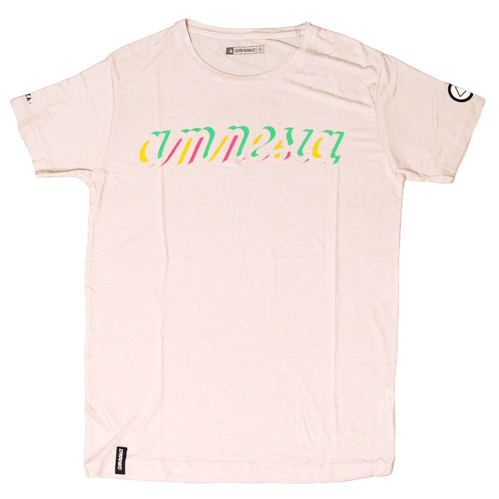 Amnesia Ibiza T-shirt Uomo con Logo Neon Fresco