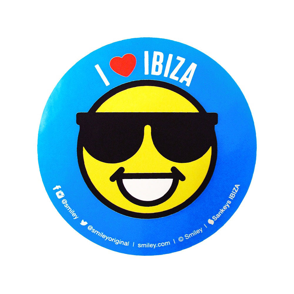 Sankeys Ibiza Pegatina Cool Smiley