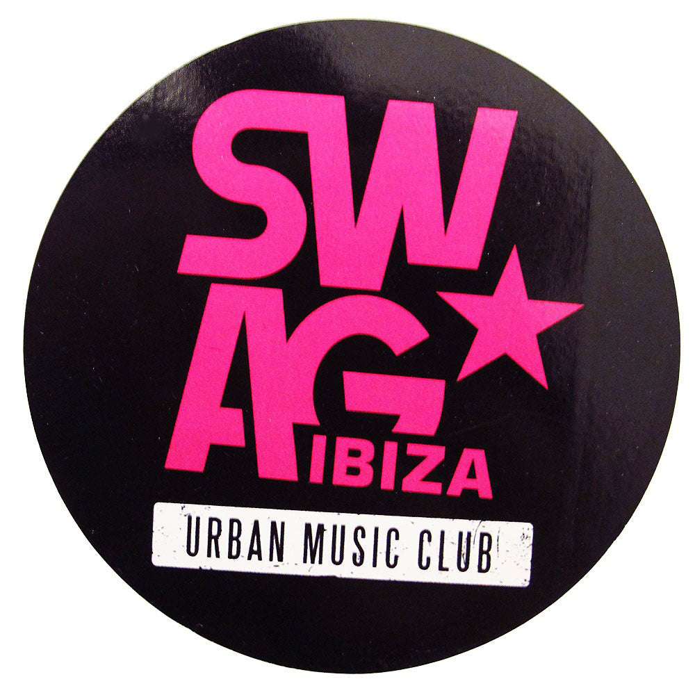 Swag Ibiza Adesivo Grande Nero con Logo