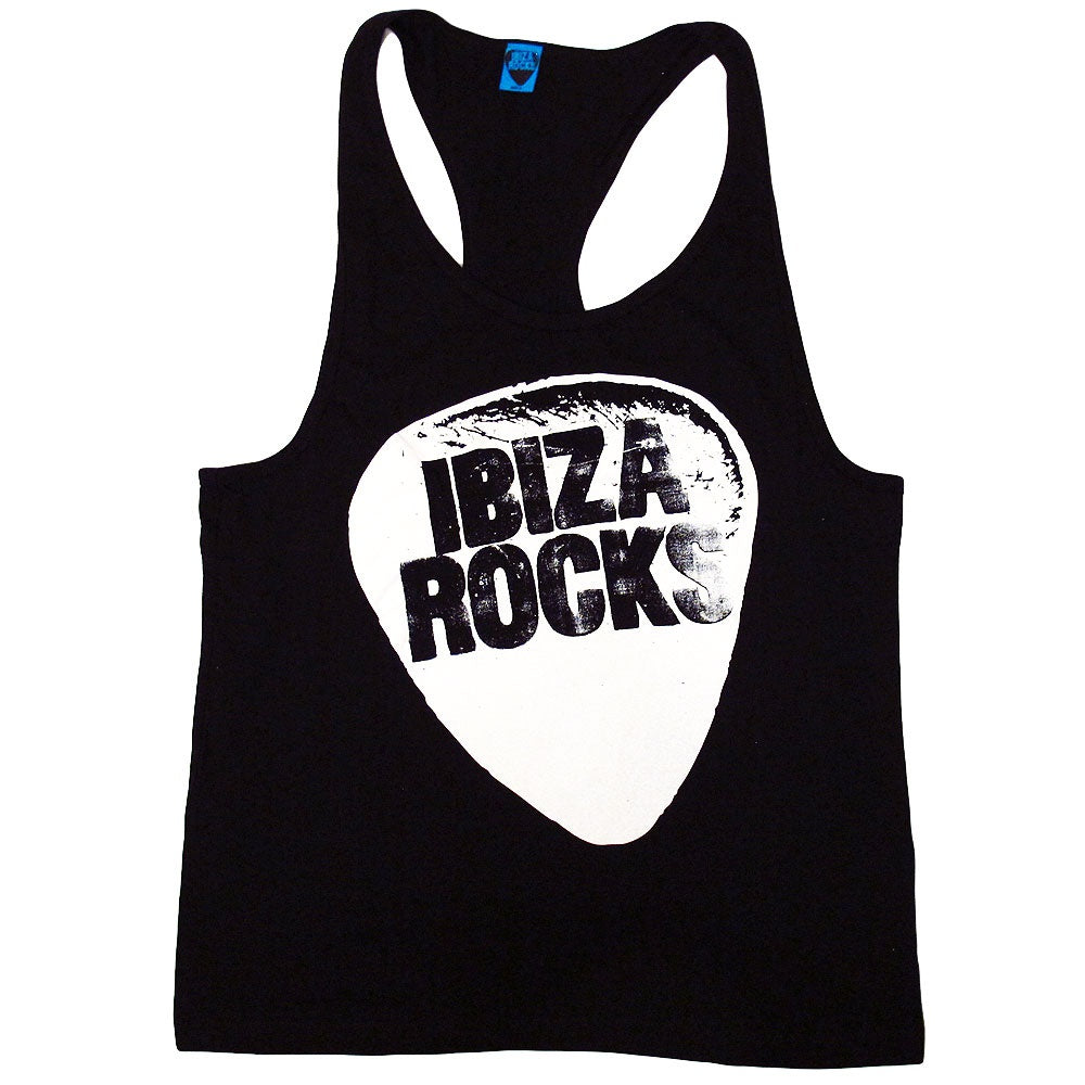 Ibiza Rocks Camiseta sin Mangas Hombre con Logo Básico