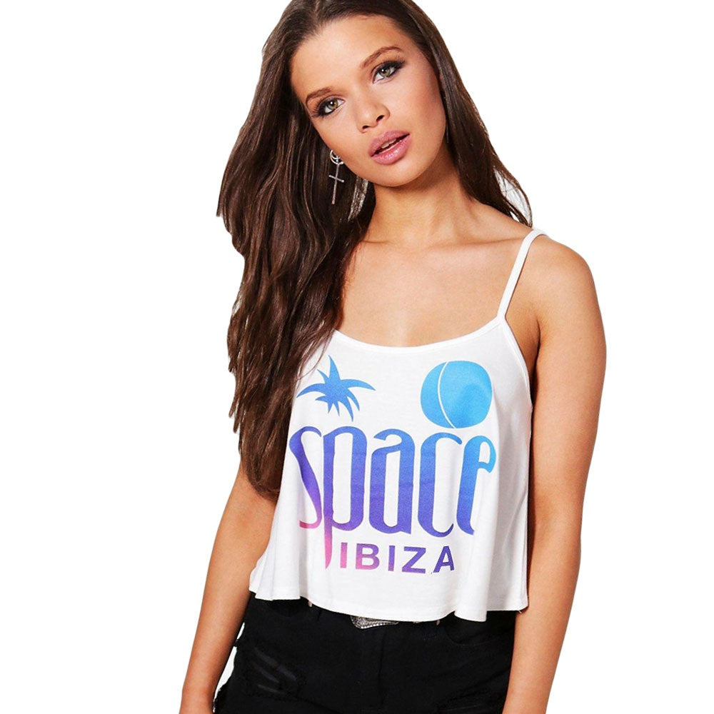 Space Ibiza Top corto de tirantes finos