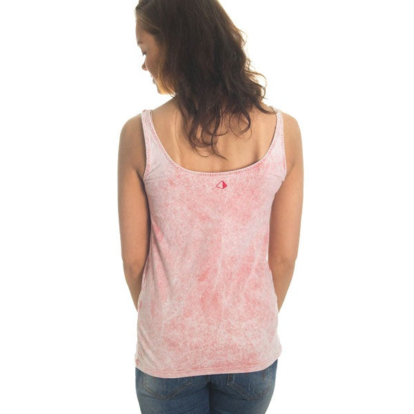 Amnesia Ibiza Camiseta sin mangas Vintage mujer con logo triángulo