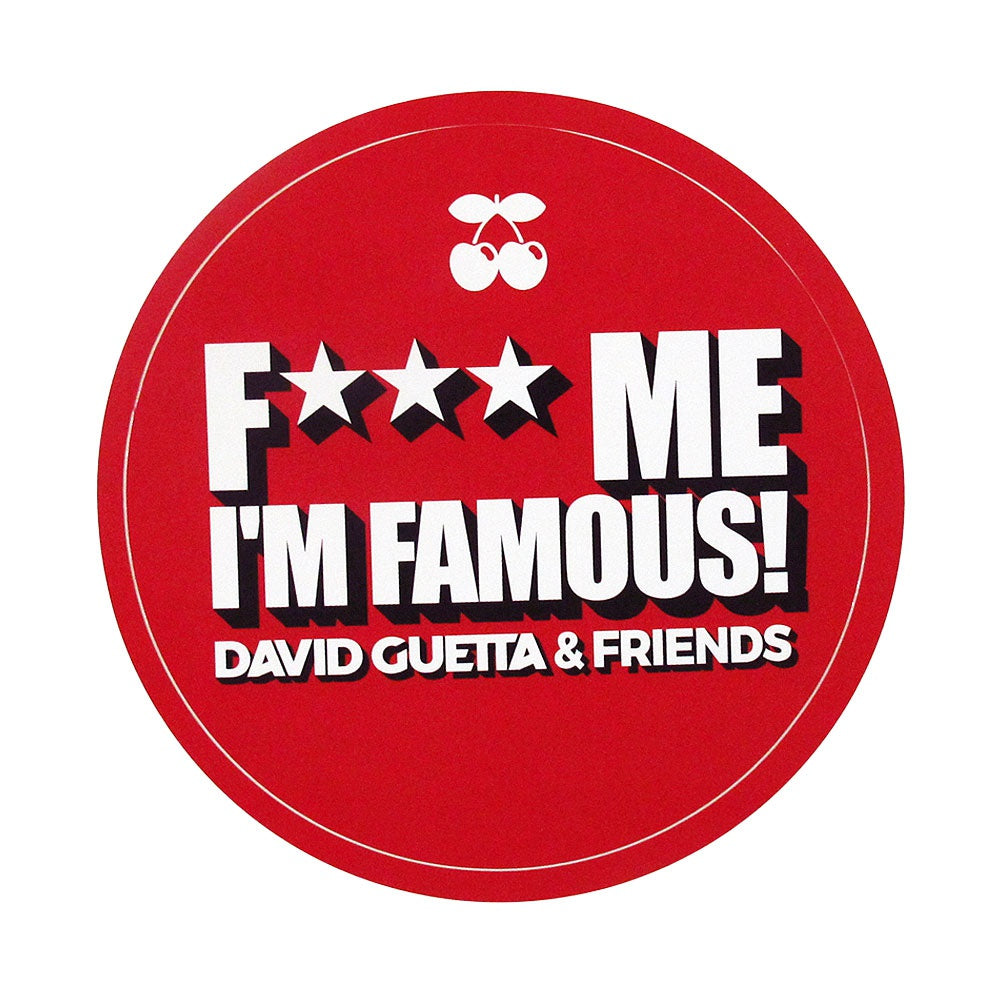 Pacha Ibiza Adesivo F*** Me I'm Famous David Guetta and Friends 2017