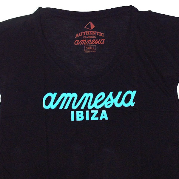 Amnesia Ibiza Camiseta Mujer con Logo Clásico