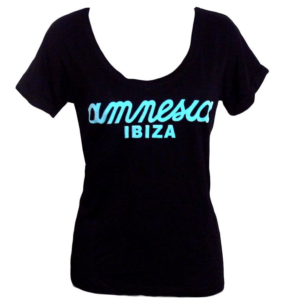 Amnesia Ibiza Camiseta Mujer con Logo Clásico