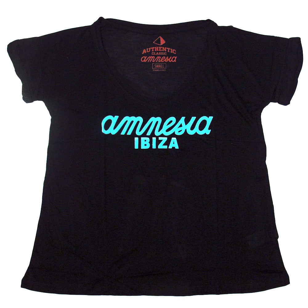 Amnesia Ibiza Camiseta Mujer con Logo Clásico