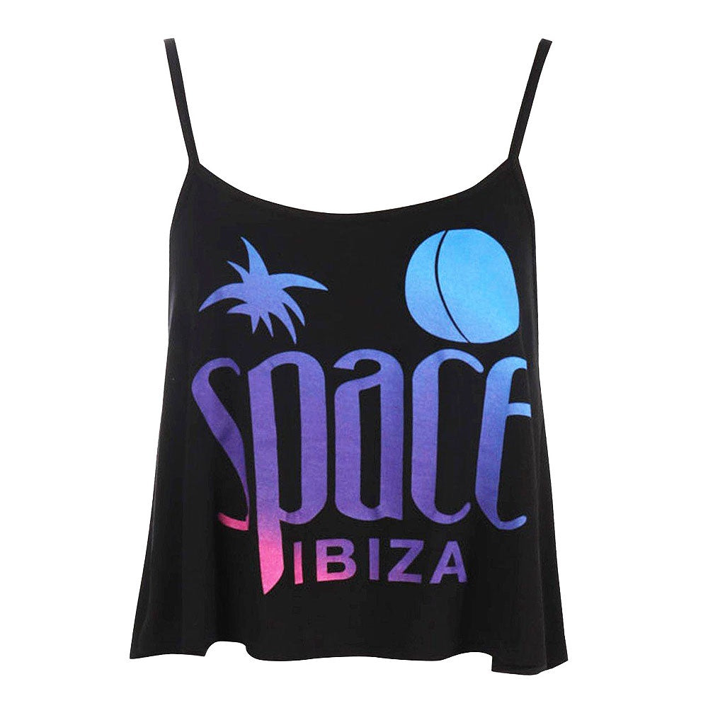 Space Ibiza Top corto de tirantes finos