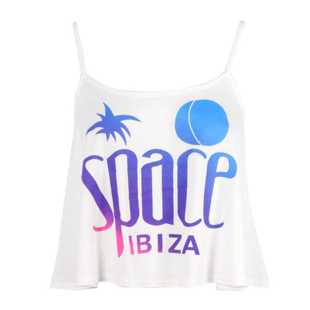 Space Ibiza Top corto de tirantes finos