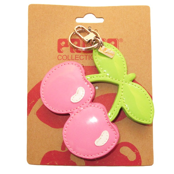 Pacha Cerezo Llavero Rosa con Espejo Polvera