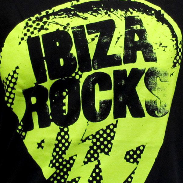 Ibiza Rocks Camiseta Niños Plectro Amarillo Neón