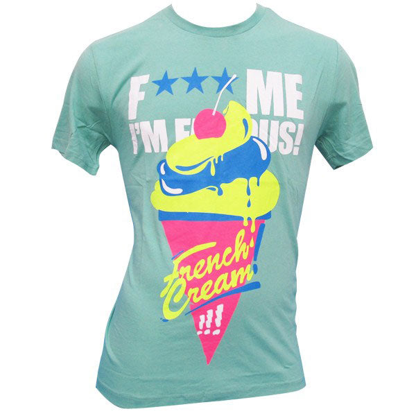 F*** Me I'm Famous Camiseta hombre French Cream