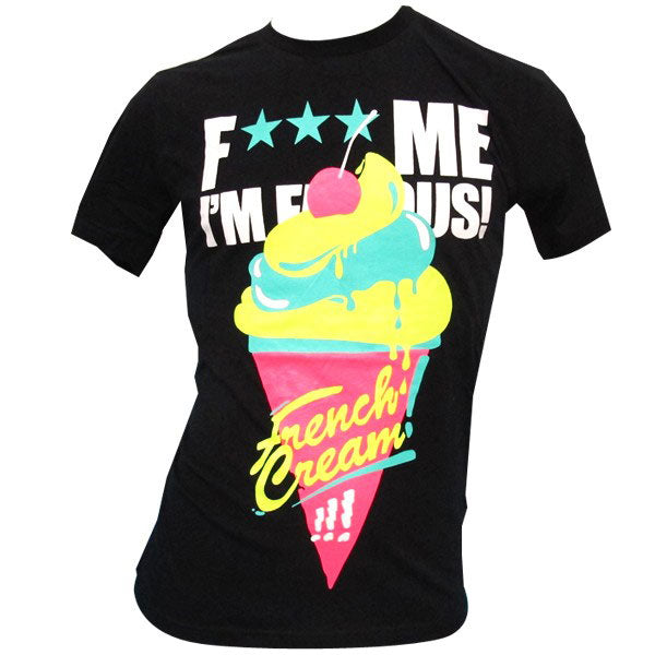 F*** Me I'm Famous Camiseta hombre French Cream