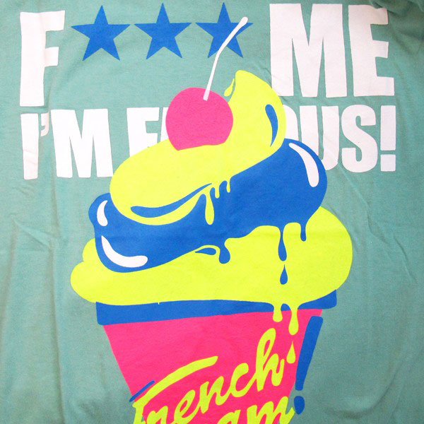 F*** Me I'm Famous Camiseta hombre French Cream