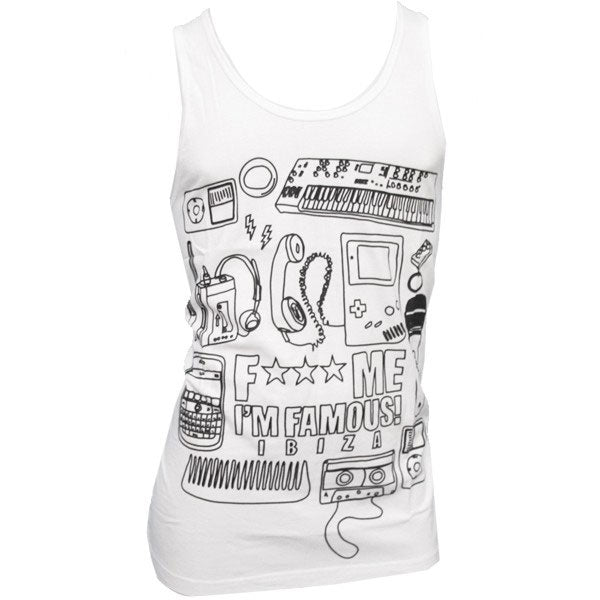 F*** Me I'm Famous Camiseta sin Mangas hombre Retro Neon