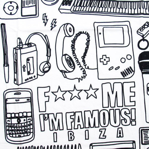 F*** Me I'm Famous Camiseta sin Mangas hombre Retro Neon