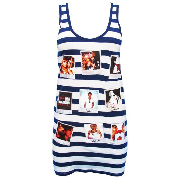 F*** Me I'm Famous Camiseta de Tirantes Mujeres Polaroid