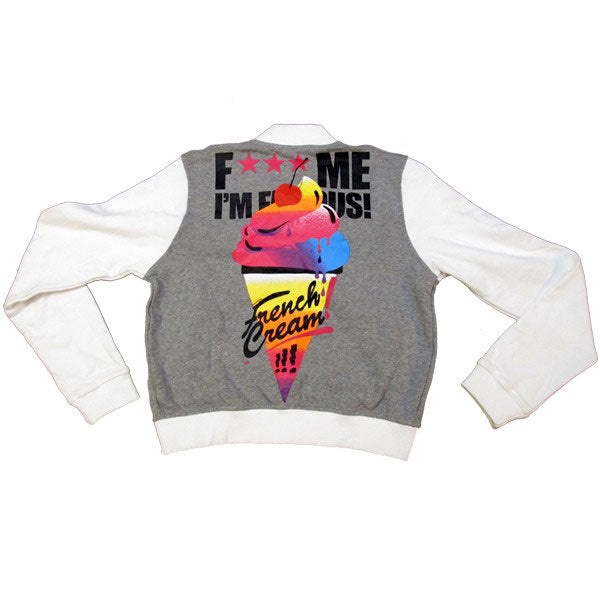 F*** Me I'm Famous Chaqueta Teddy French Cream