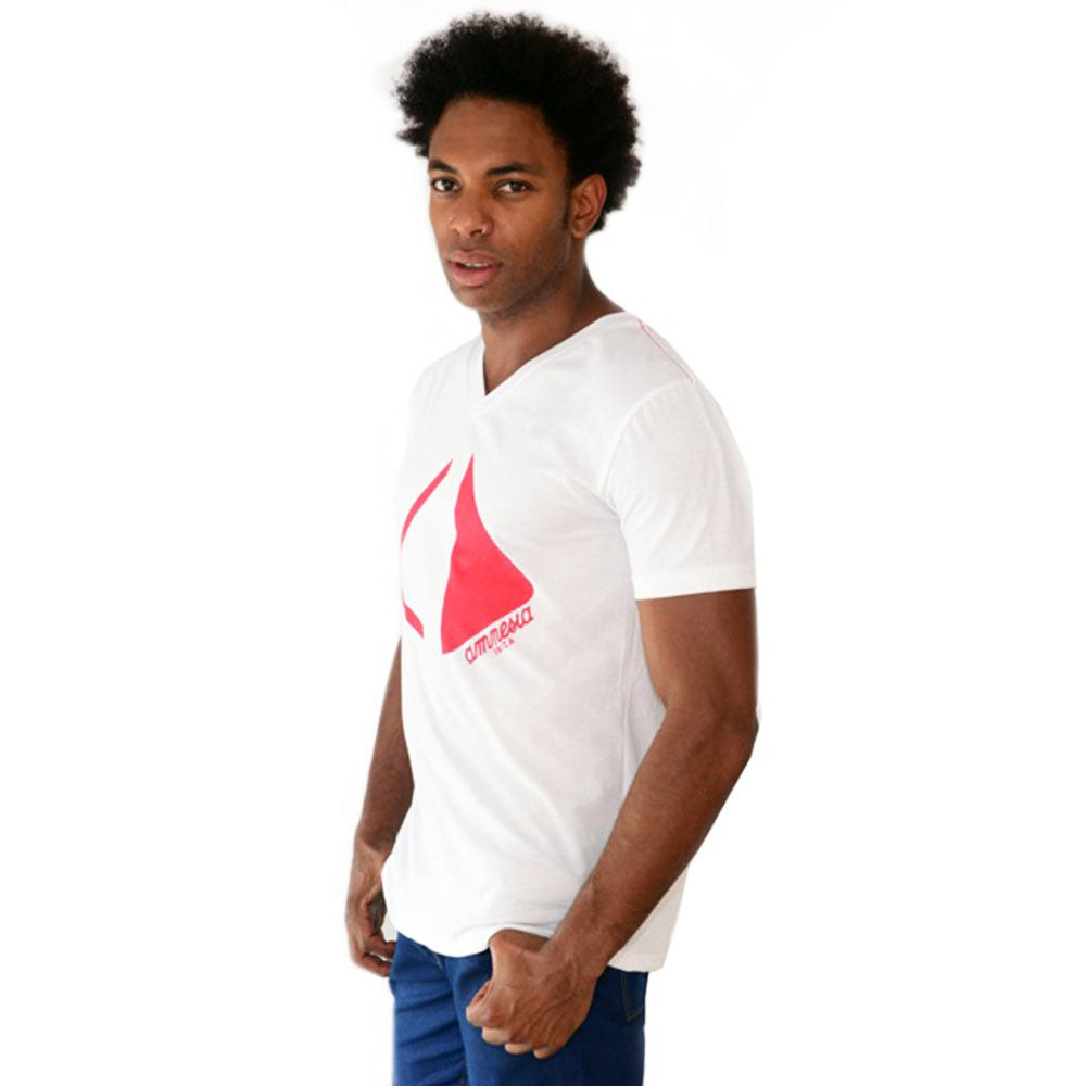 Amnesia Ibiza Camiseta cuello V hombre con Logo Pirámide