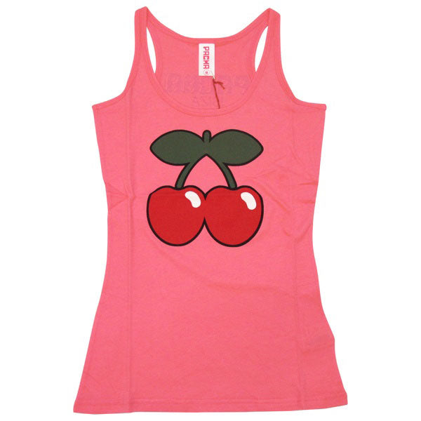 Pacha Camiseta sin mangas Mujer Rosa con Logo Básico Cereza