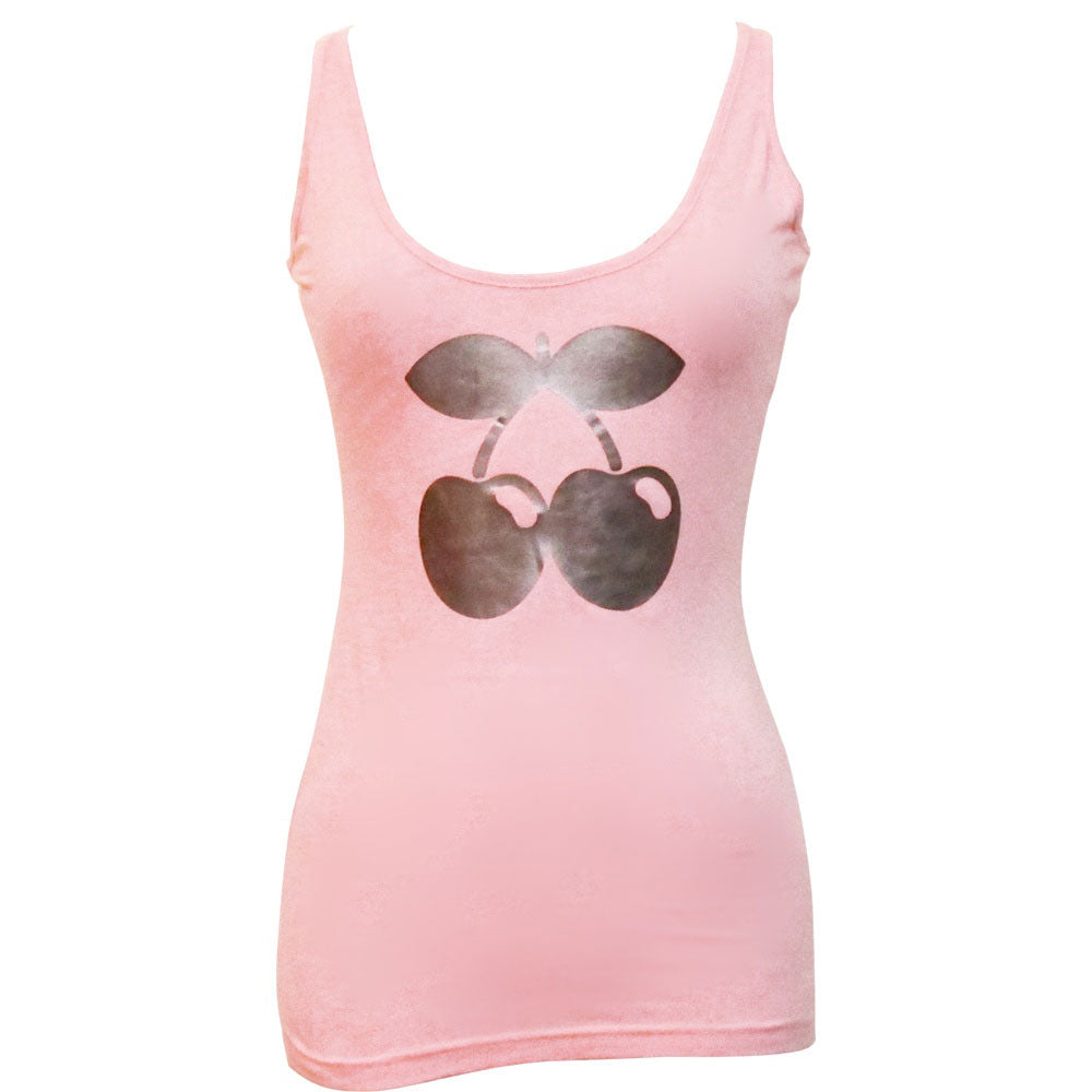 Pacha Camiseta sin mangas con Logo Cereza Metalizada