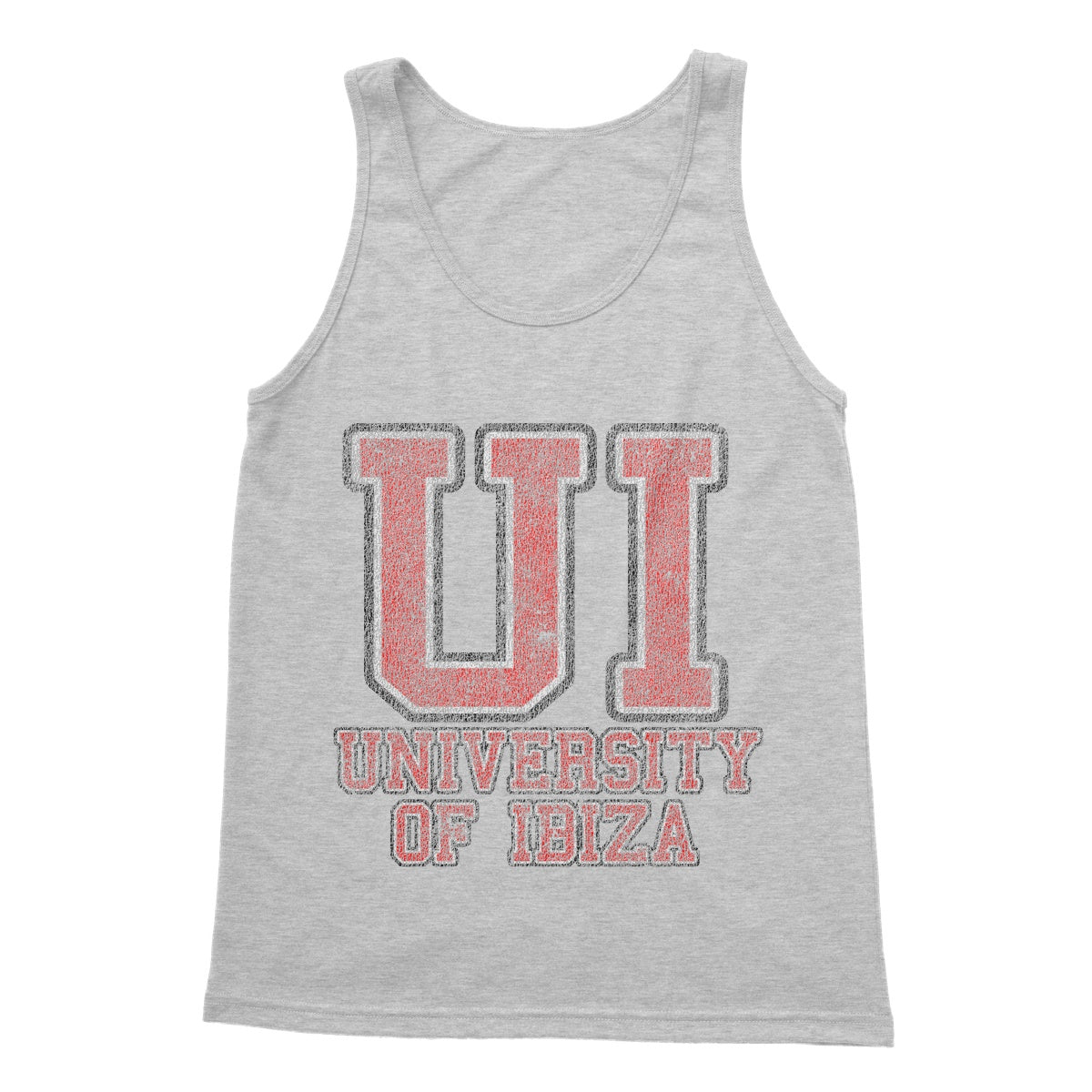 University of Ibiza Camiseta sin Mangas hombre con Logo Colegial