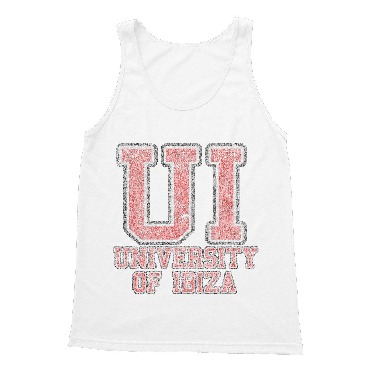 University of Ibiza Camiseta sin Mangas hombre con Logo Colegial