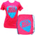 Ibiza Rocks Rosa Plektrum T-Shirt mit Turnbeutel