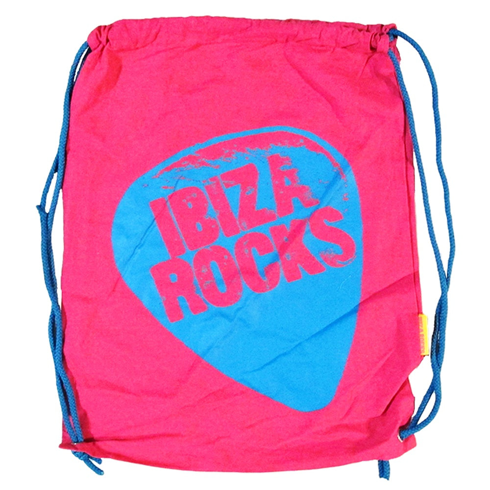 Ibiza Rocks Camiseta Rosa Plectro con Bolso de Cordón