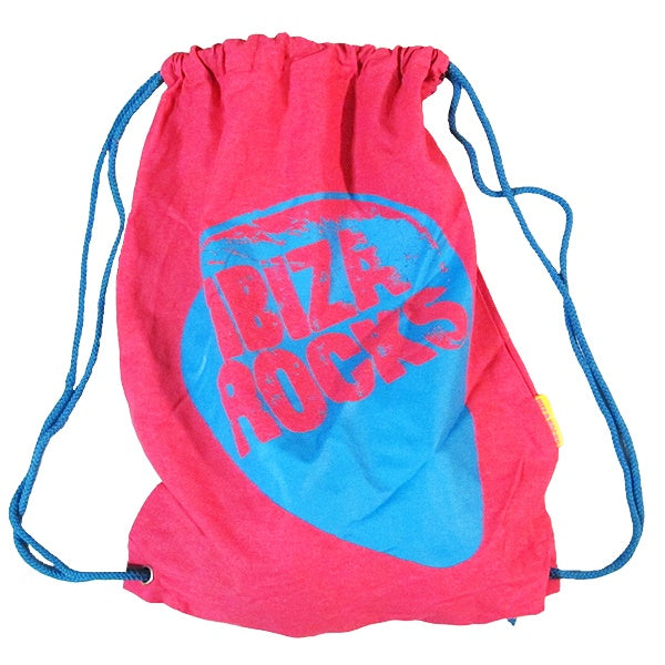 Ibiza Rocks Camiseta Rosa Plectro con Bolso de Cordón