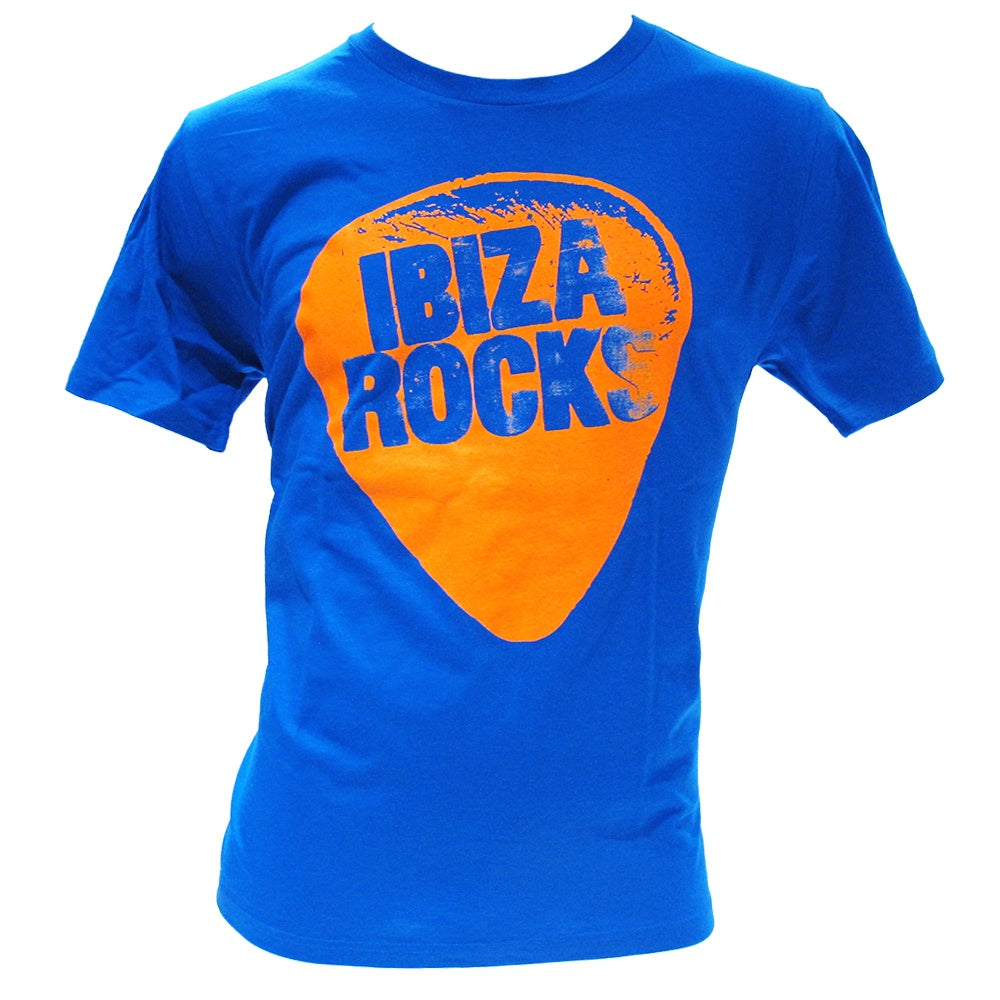 Ibiza Rocks Camiseta Hombre Plectro Naranja