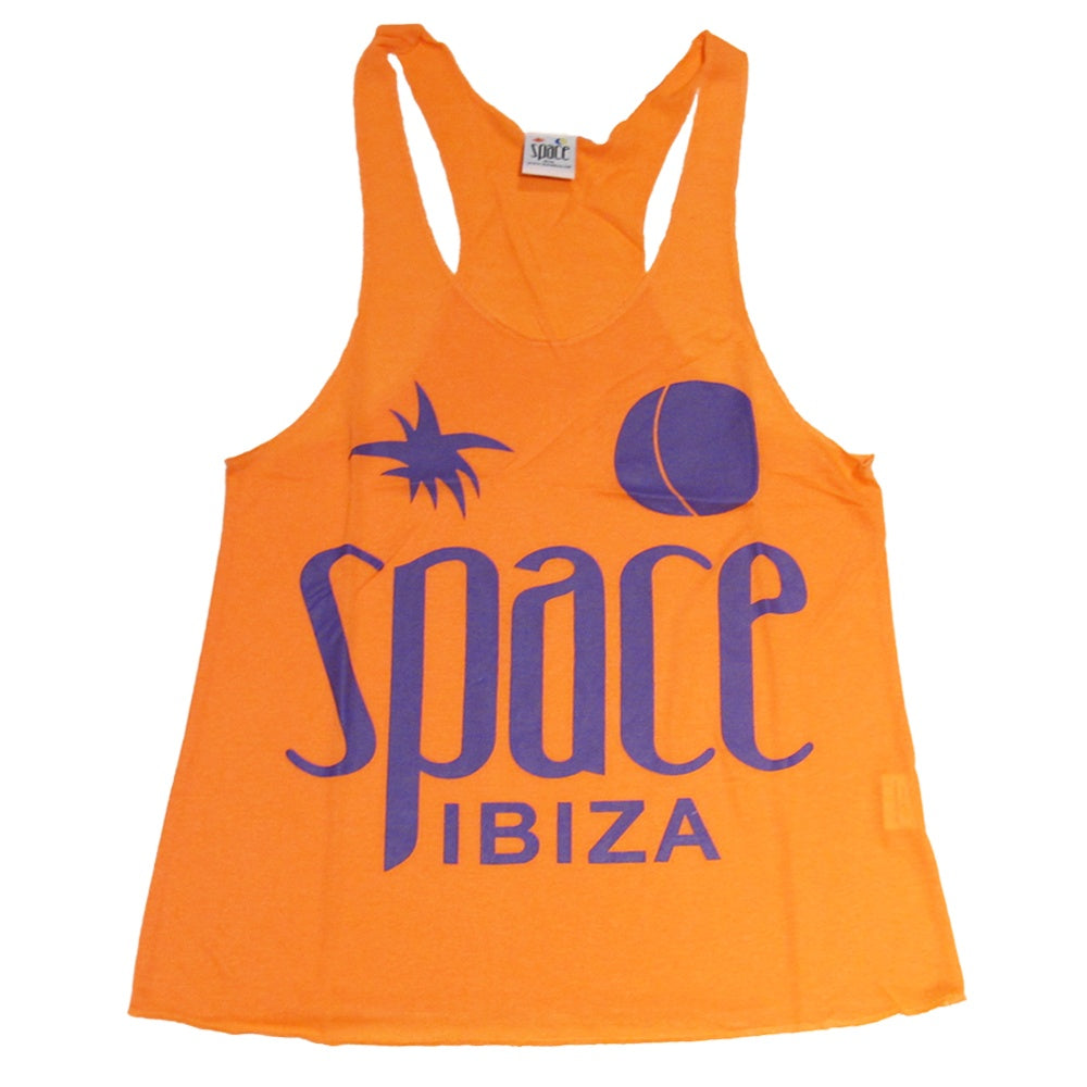 Space Ibiza Native Logo Women's Orange Tanktop