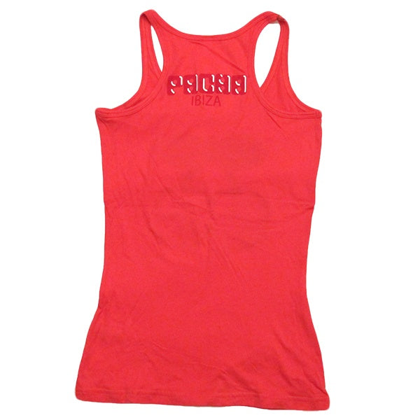 Pacha Camiseta sin mangas Mujer Roja con Logo Básico Cereza