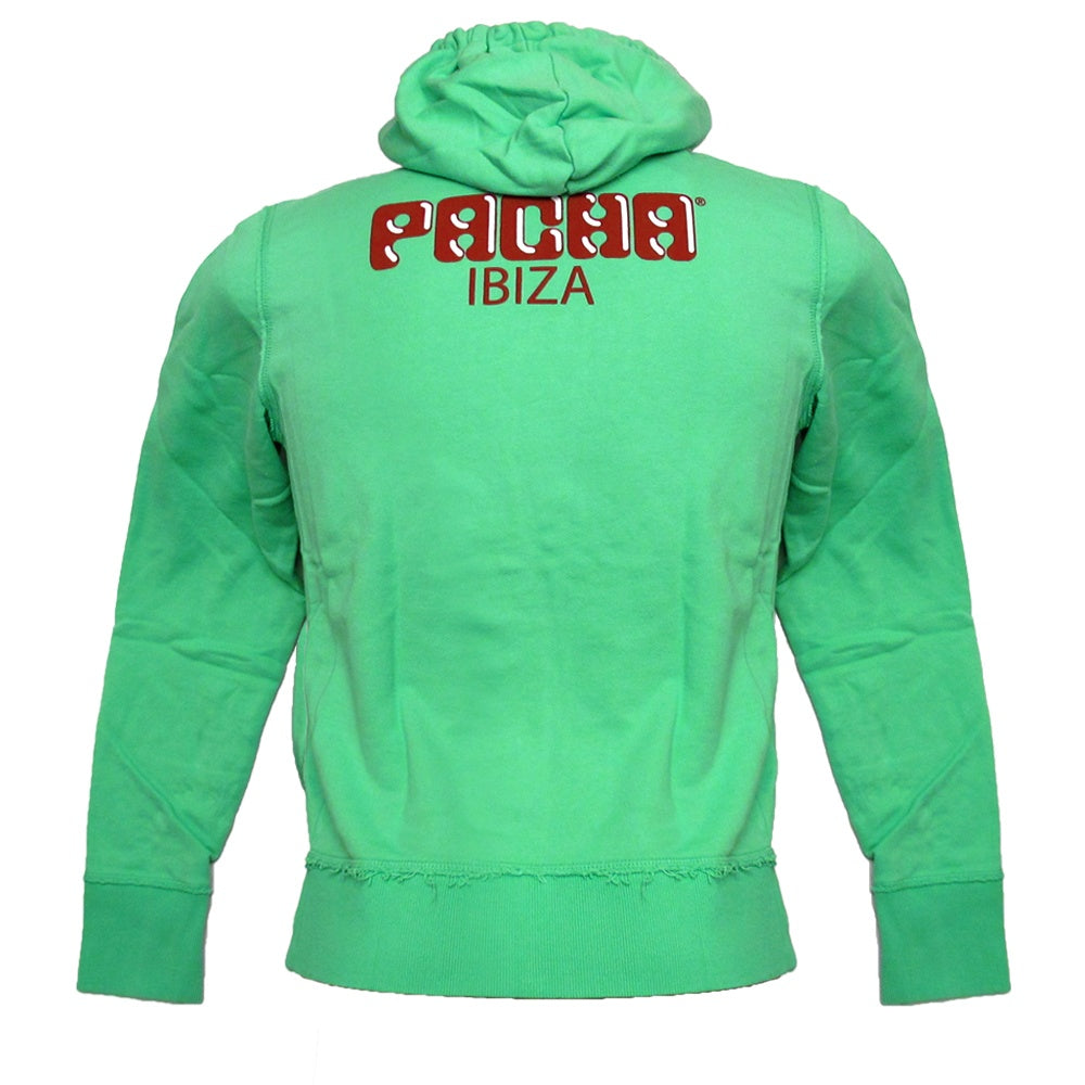 Pacha Sudadera Hombre con Capucha y cremallera con Cereza Plana