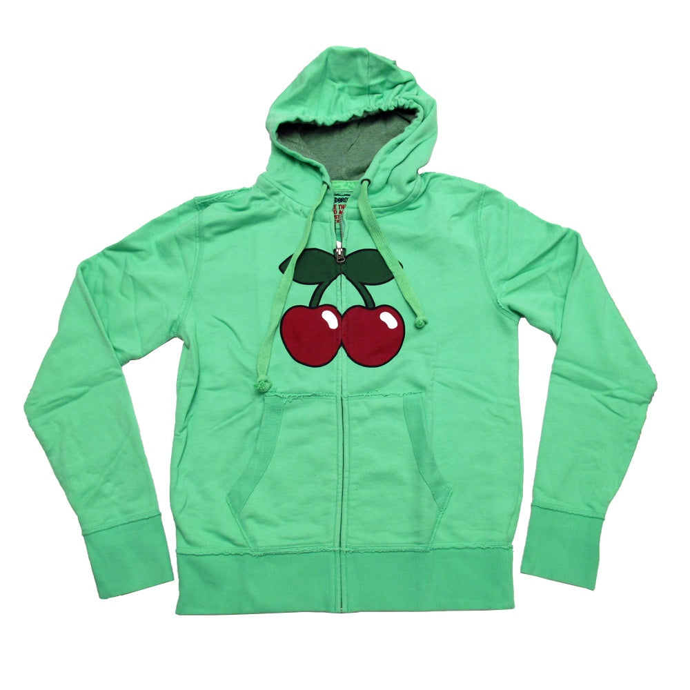 Pacha Sudadera Hombre con Capucha y cremallera con Cereza Plana