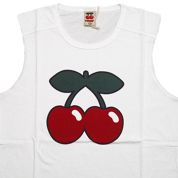 Pacha Camiseta sin Mangas Blanca Cereza Plana