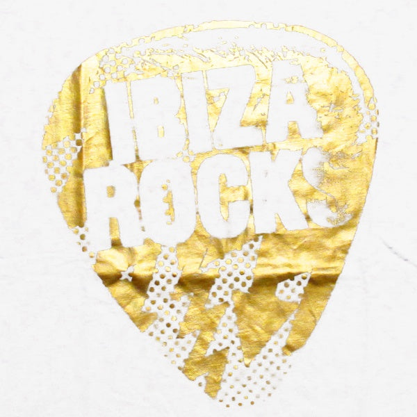 Ibiza Rocks Camiseta Hombre Plectro Dorado