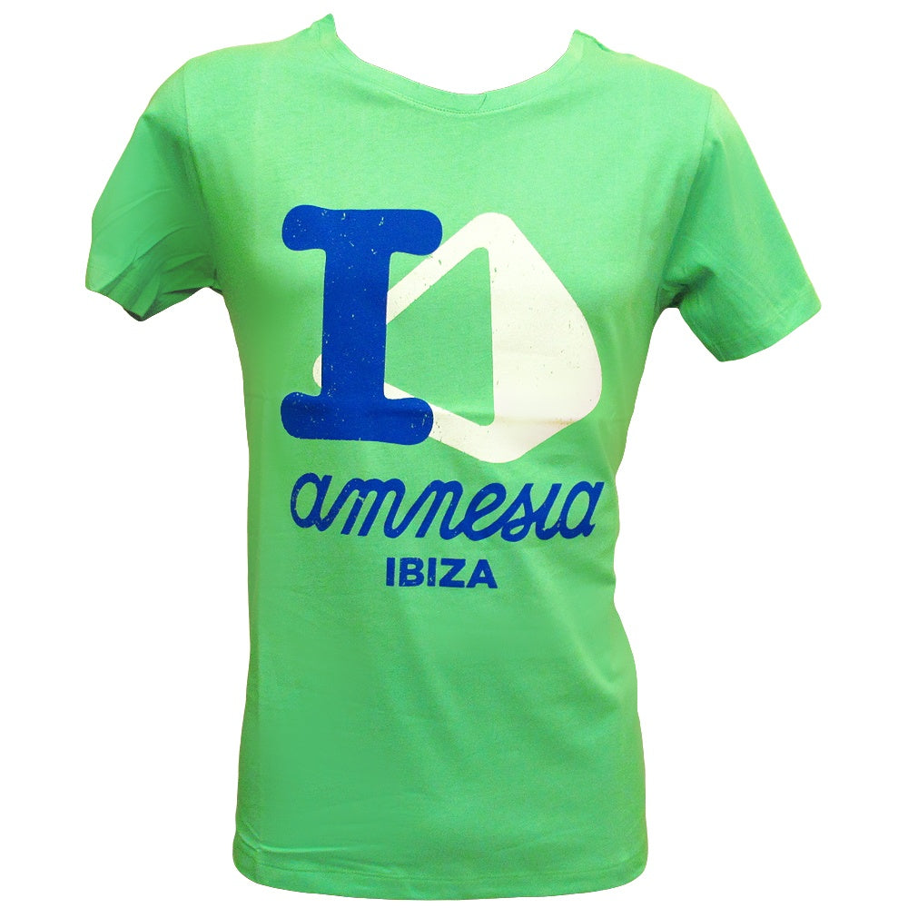 Amnesia Ibiza Amo Amnesia Camiseta Verde Hombre