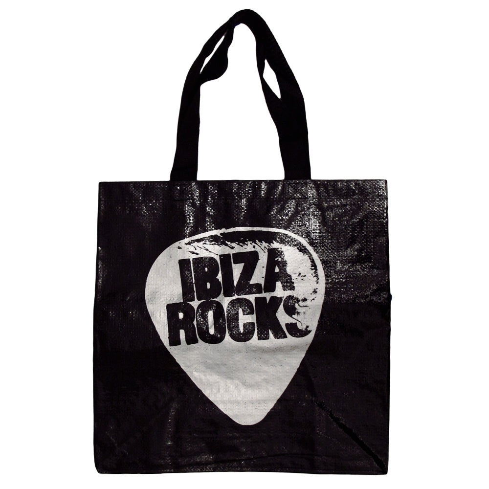 Ibiza Rocks Silber Logo Shopper-Tasche