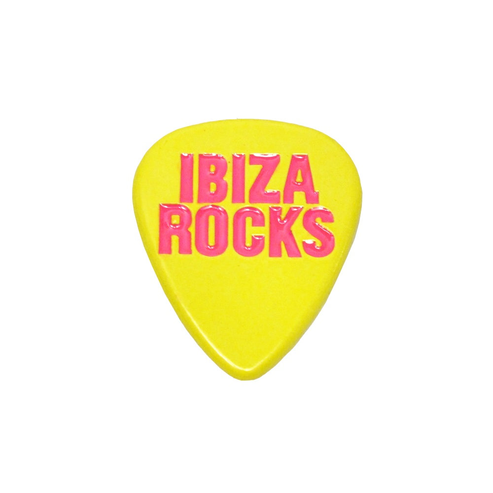 Ibiza Rocks Plektrum Metall-Kühlschrankmagnet
